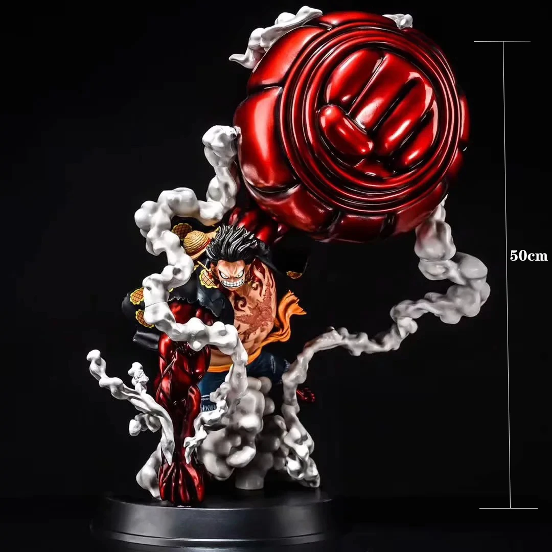 50cm One Piece Gk Action Figure Monkey D Luffy Gear 4 Oversize Pvc Anime  Model Collection Toys Doll Gift - Action Figures - AliExpress