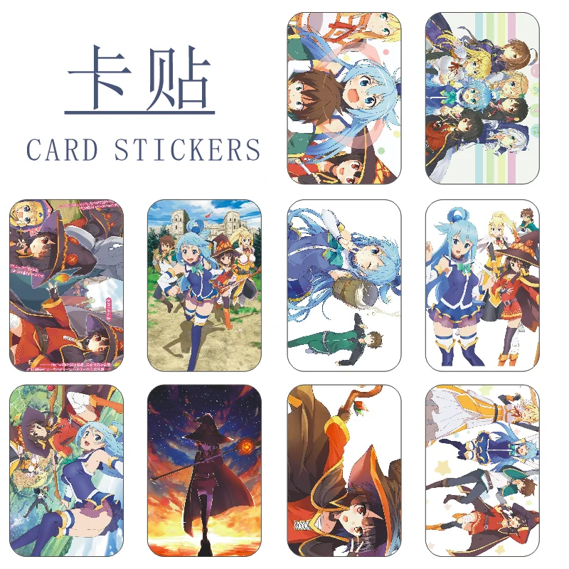 

10 PCS LOMO card sticker Kono Subarashii Sekai ni Shukufuku o!