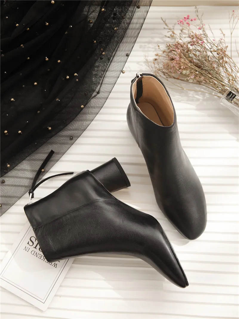 FEDONAS/Новинка; качественные женские ботинки челси из натуральной кожи; элегантная обувь для танцев на выпускной; женские зимние ботильоны на высоком каблуке