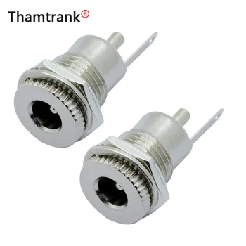 

10pcs Metal 5.5 mm x 2.1mm DC Power Jack Socket Female Panel Mount Connector