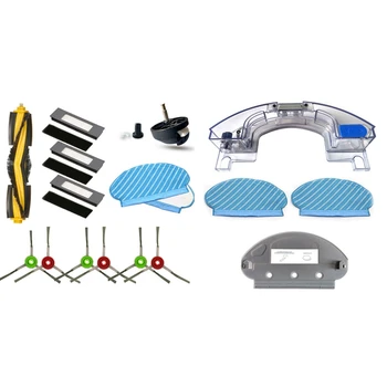 

2 Set Vacuum Cleaner Accessories: 1 Set Primary Side Brush HEPA Filter Kit & 1 Set Cloth Rack Water Tank Kit