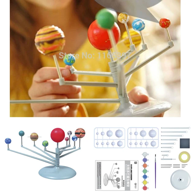 Teenager Children Kids Scientific Science Educational Models Experimental Toy Materials DIY Assembling Solar System Planet ARIUM