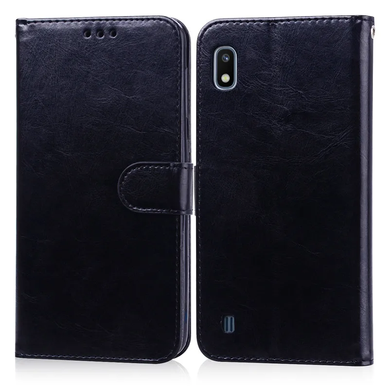 Кожаный чехол для Samsung A10 книжка бумажник Galaxy 2019 зеркальный A105 A105F флип