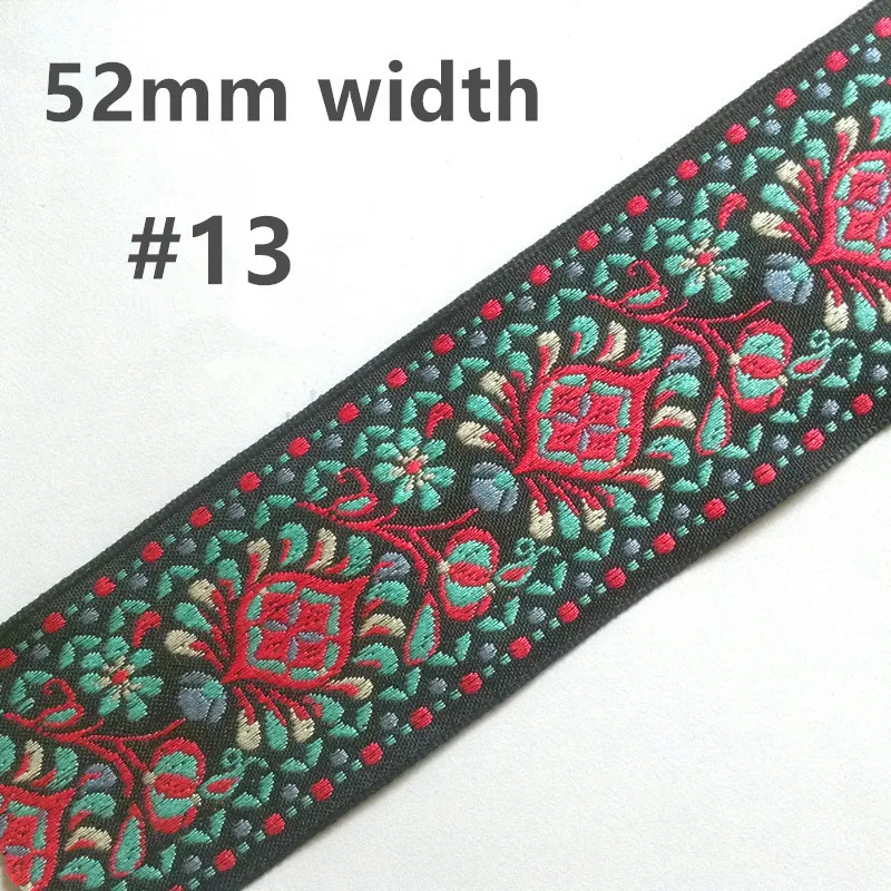 16 цветов 5 см Высокое качество Национальный Стиль T/C жаккард и вышивка лямки, XERY14318Y