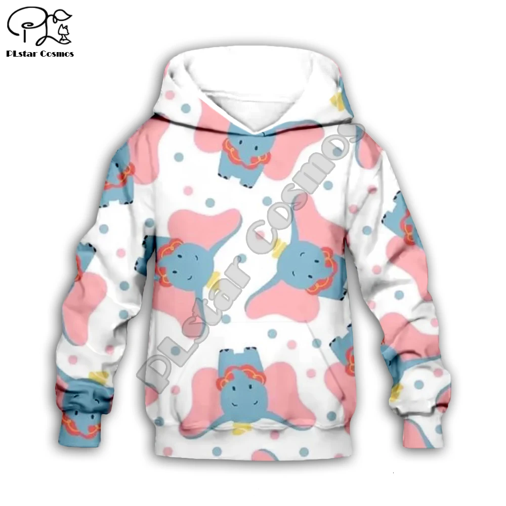 

Family clothing for Kids 3D Hoodies anime Dumbo Print zipper coat Boy Girl Sweatshirt children kawaii Hoody/shorts/pants/tshirt
