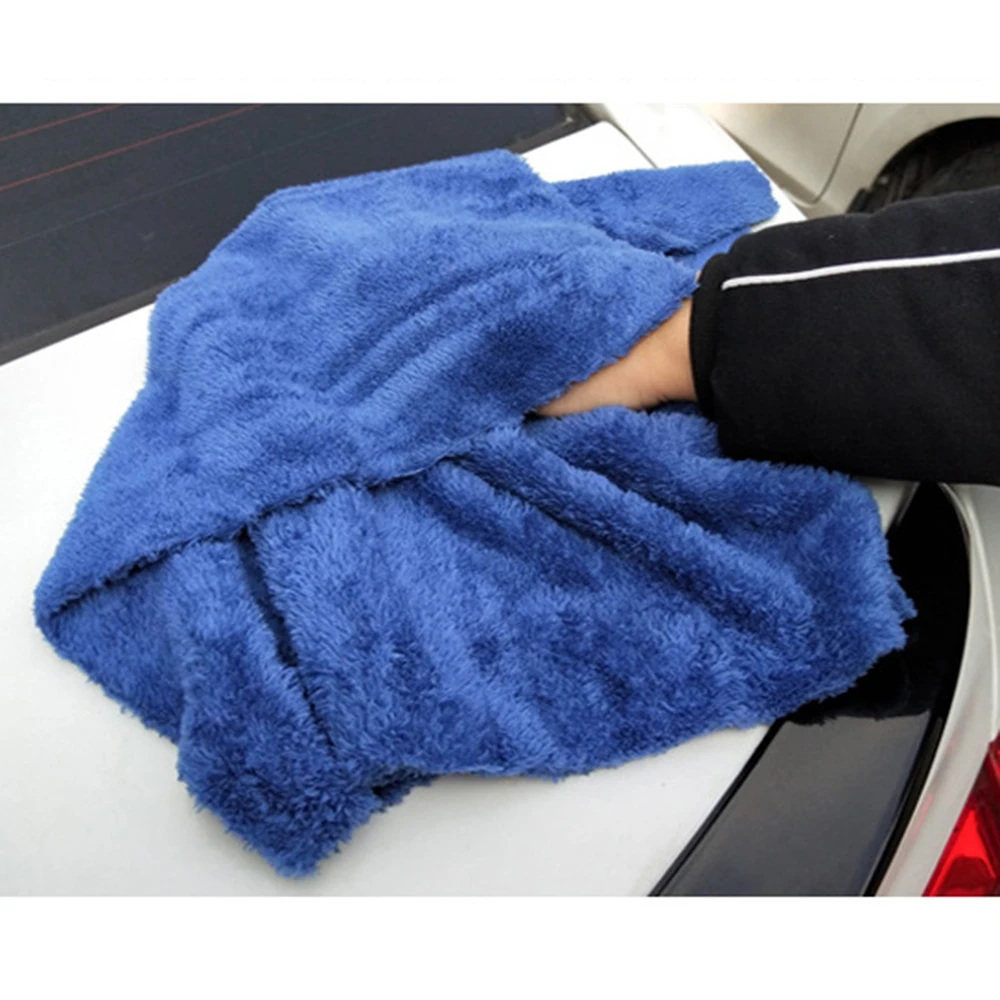 4Pcs 40*40cm Coral Fleece Absorbent Towel Car Cleaning Detailing Cloth Pads Kitchen towel sink clean coral velvet clean towel