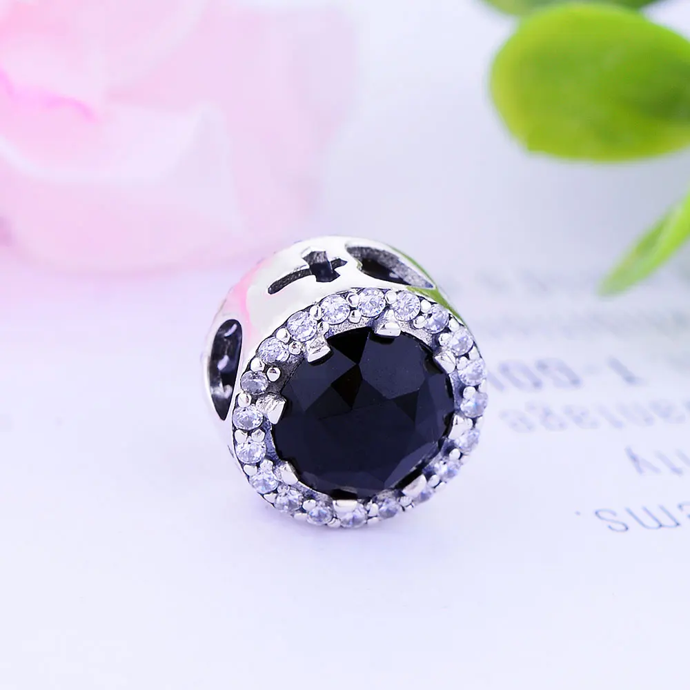 Belle's Cat Eye черный камень неровные граненые бусины подходят к оригинальному пану