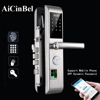 

Electronic sensor lock Fingerprint Door Lock Digital Fingerprint / Password / Key / Card 4 in 1 Lock Electronic Smart Door Locks