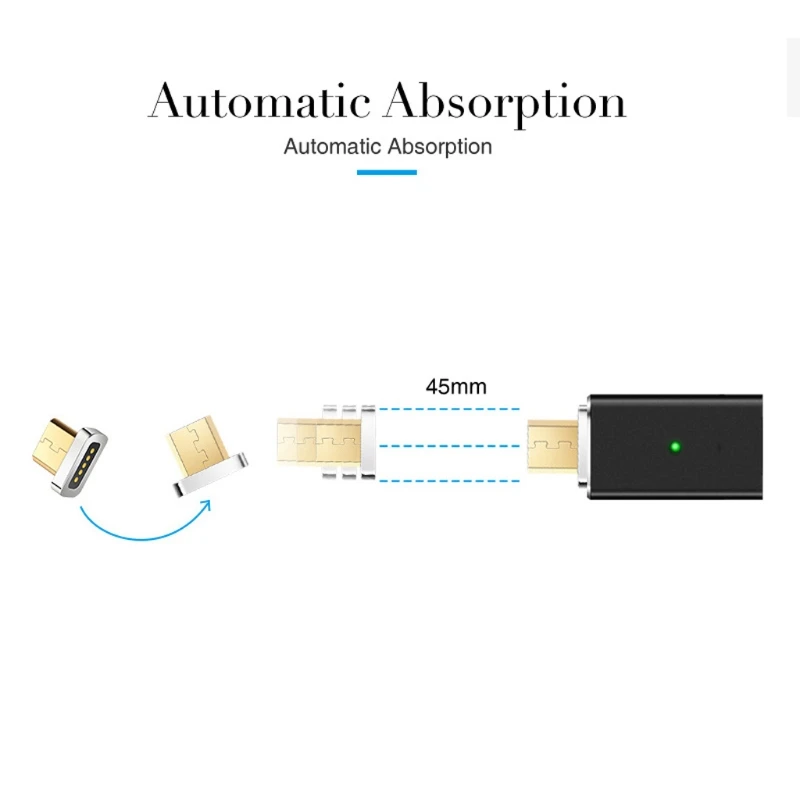 Магнитный микро USB зарядное устройство адаптер конвертер для Android смартфон планшетный ПК