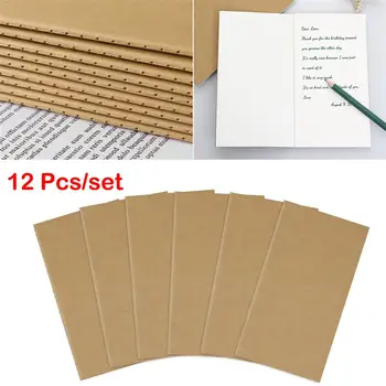 

12Pcs Drawing Notebooks Kraft Paper Planner Blank Diary Memo Note Pad Travel Journal Notebook for Writing Painting Mini Notepad