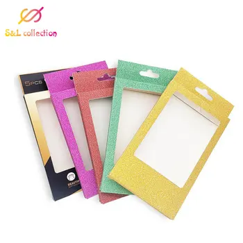 

10 pcs New holographic lashes box soft paper eyelashes packaging for Eyelash Packaging Box Wholesale Lashes Boxes Empty