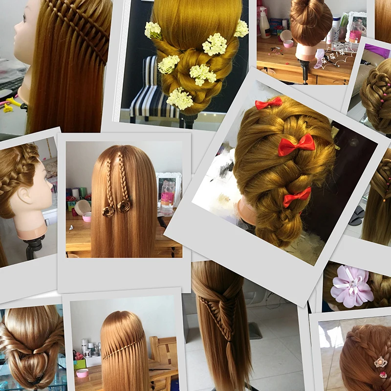 Doll Head For Makeup Mannequin Head For Makeup Practice Kappershoofd Blond Maniquin Head With Hair Training Head For Hairdresser