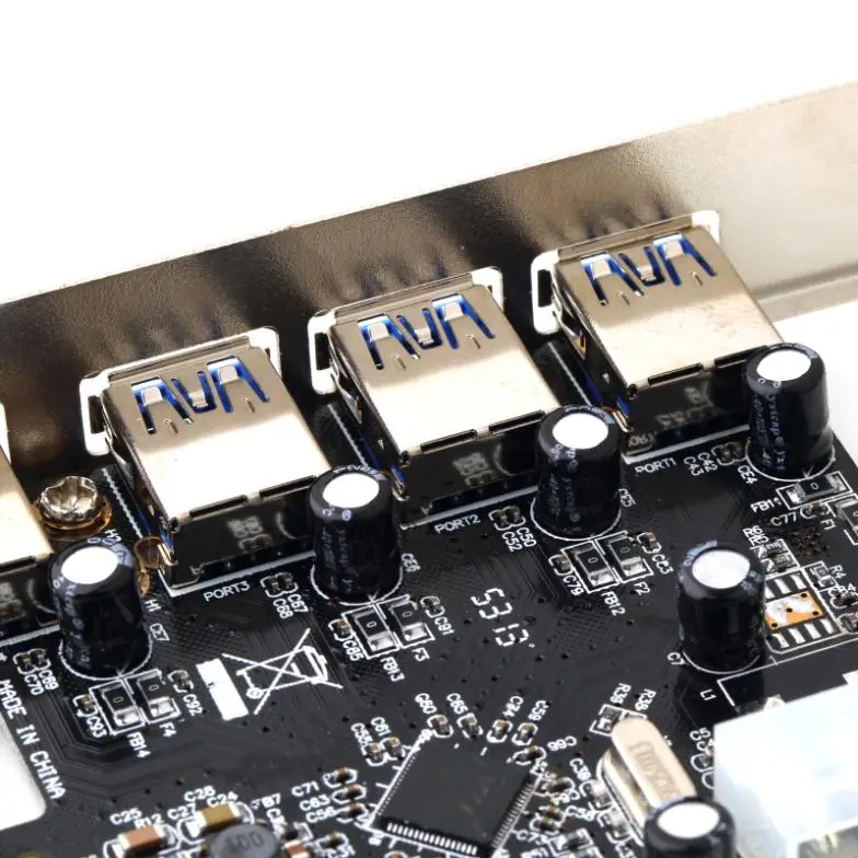 1 шт. 4 порта 5 Гбит/с Superspeed USB 3,0 PCI-E PCI карта адаптер для XP Vista Win7 C1
