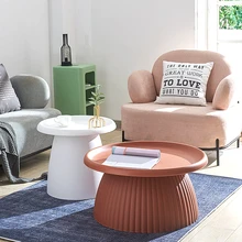 Table basse nordique moderne et minimaliste en forme de champignon, Table d'angle pour chambre à coucher, Table d'appoint pour salon, pour balcon en plein air