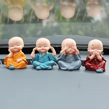Маленький Монах Будда автомобиль украшения милый автомобиль автомобильные аксессуары