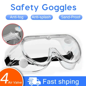 

Safety Goggles Transparent With Elastic Band Anti-splash Fully Sealed Lens Goggles Sand-proof Glasses Protect Your Eyes