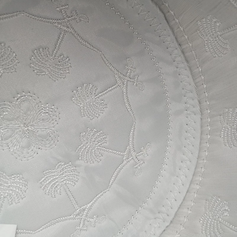 New white cotton cloth Muslim Prayer Hats for men soft Fashion Islamic Round Caps Indian Topi Kufi Eid Ramadan Pray Dropshipping - Image 4