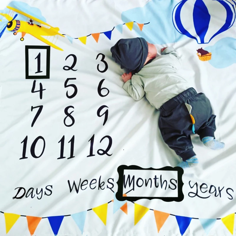 Couche Pour Nouveau Ne Bebe Mois Couverture Photo Arriere Plan Tissu De Reception Couche Pour Enfant Accessoires De Photographie D Anniversaire Aliexpress