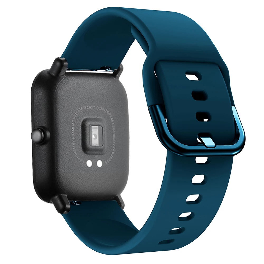 Спортивный силиконовый ремешок для часов Ремешок Для Xiaomi Huami Amazfit GTS/GTR 42 мм/Bip Lite Смарт-часы браслет Цветной заменить Correa