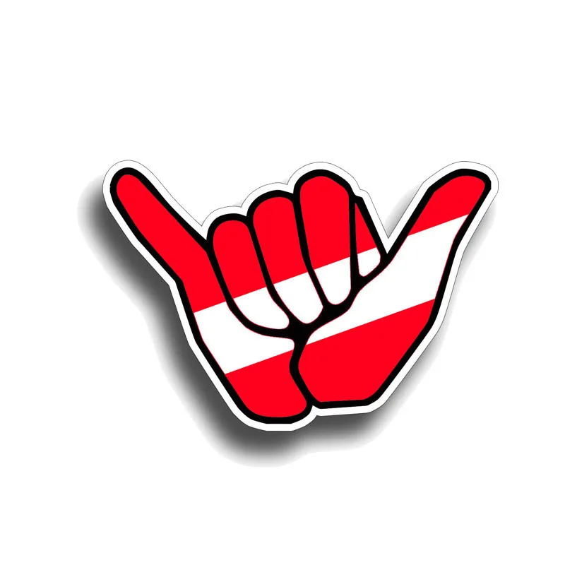 

New Lovely Hang Scuba Dive Car Stickers for Bumper Rear Windshield Suv Cover Scratch Decal Auto Exterior Decoration KK14*9cm
