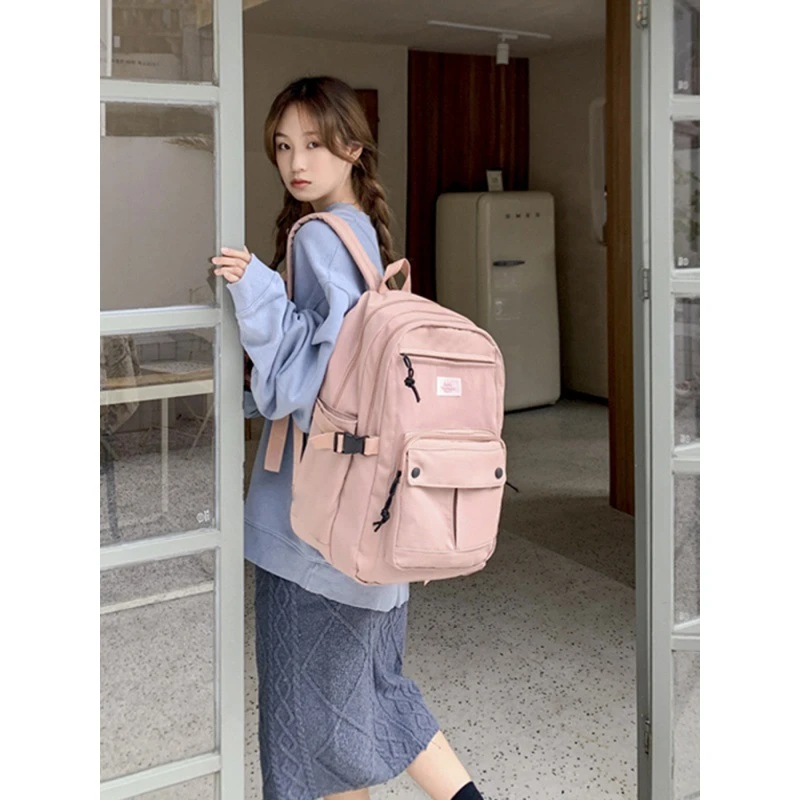 hierro Tranvía cuenta Mochila de viaje para estudiantes de escuela secundaria para mujer, bolsa de  ordenador, mochilas escolares para adolescentes|Mochilas escolares| -  AliExpress