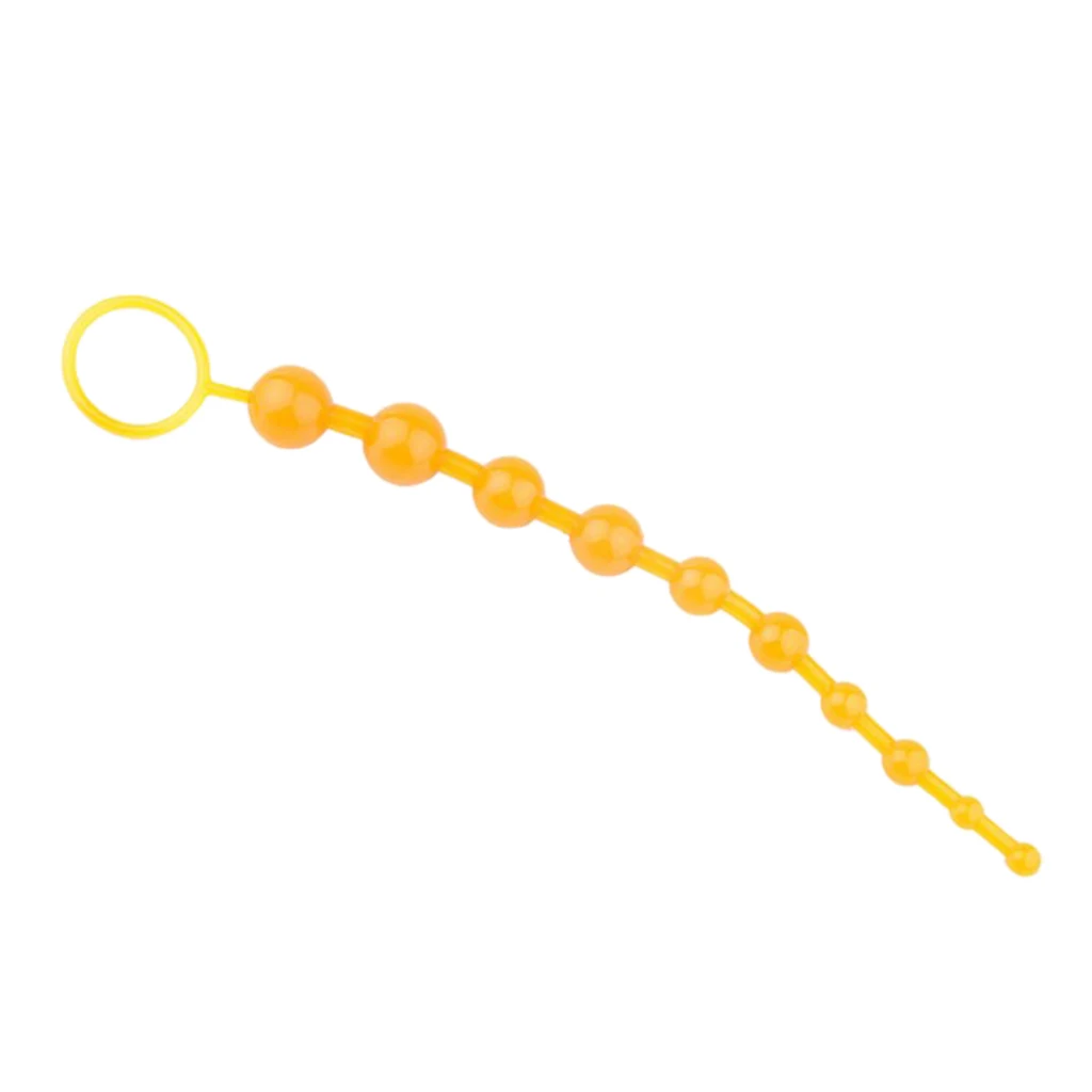 Soft ABS Plastic Wife Husband Game Anal Butt Plug Toys Back Court Backcourt Backyard Pull Beads Prostate Massager Ball Ring