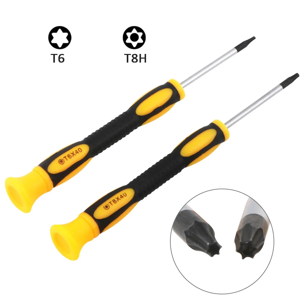 Xbox One Controller Repair Tools Kit Torx T6 and Torx T8H Security Screwdriver with 19pcs Replacement Screws for Xbox 360 Xbox One Controller Repair Tools Kit Torx T6 and Torx T8H Security Screwdriver with 19pcs Replacement Screws for Xbox 360