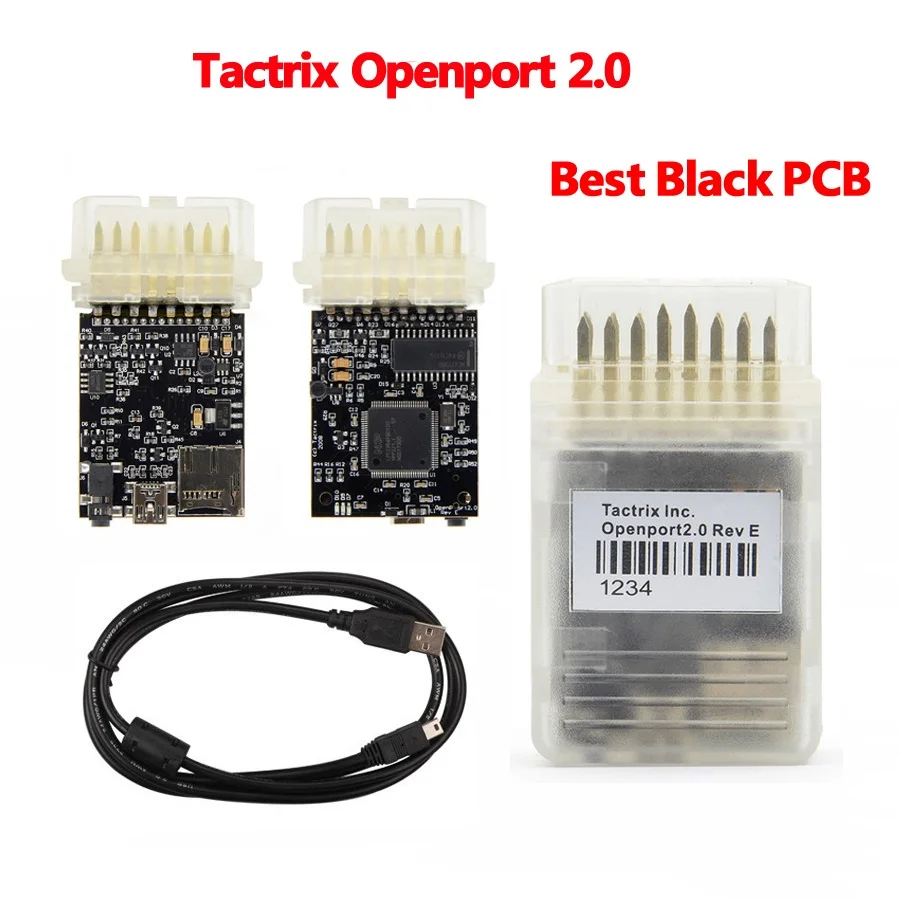 

Tactrix Openport 2.0 Black Chip With ECU FLASH Excellent Tactrix Auto Chip Tuning Tool Works For Multi Brand Cars