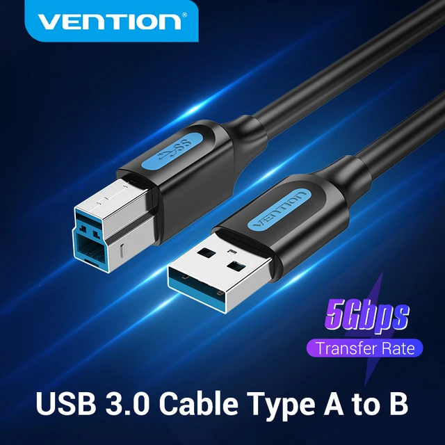 Vention – câble USB 3.0 Type A mâle vers B pour imprimante et Scanner,  cordon pour Canon