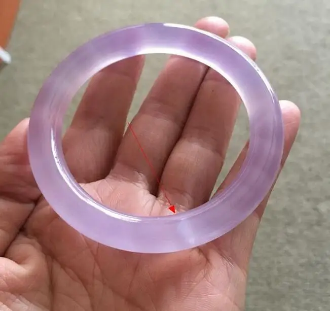 Brazil specials fine violet classical round round bracelet natural aquatic purple jade pith agate Bracelet/Blemish