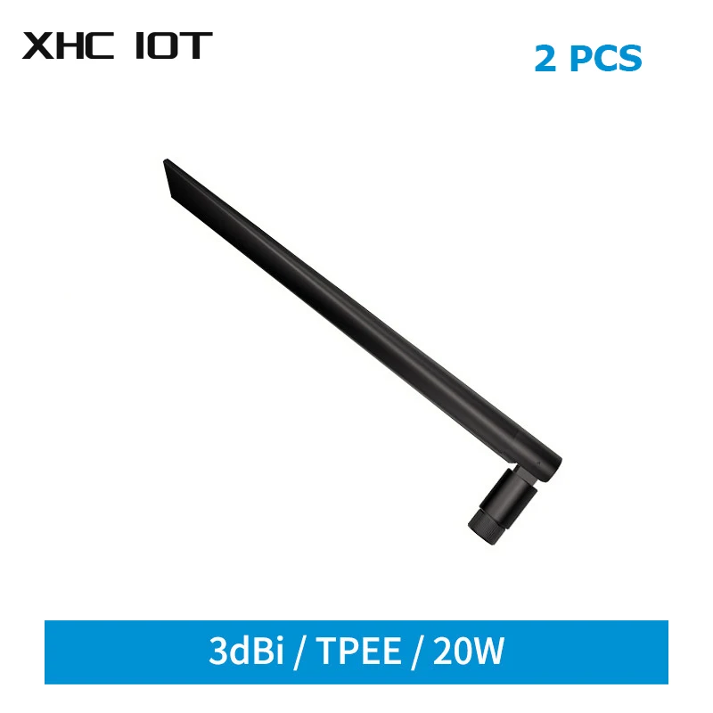 

2PCS Omnidirectional Wifi Antenna 230MHz SMA Male 3.0dBi XHCIOT TX230-JKD-20 for Routers LoRa Module Modem Networking Cards