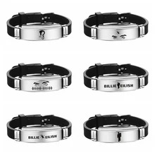 Billie Eilish браслет гений девушка силиконовые браслеты из нержавеющей стали для женщин и мужчин браслеты для фанатов Ювелирные изделия Подарки