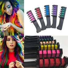 Профессиональный 8 цветов Мини одноразовый персональный салон использование Временная Краска для волос Расческа мелки инструмент для окрашивания волос