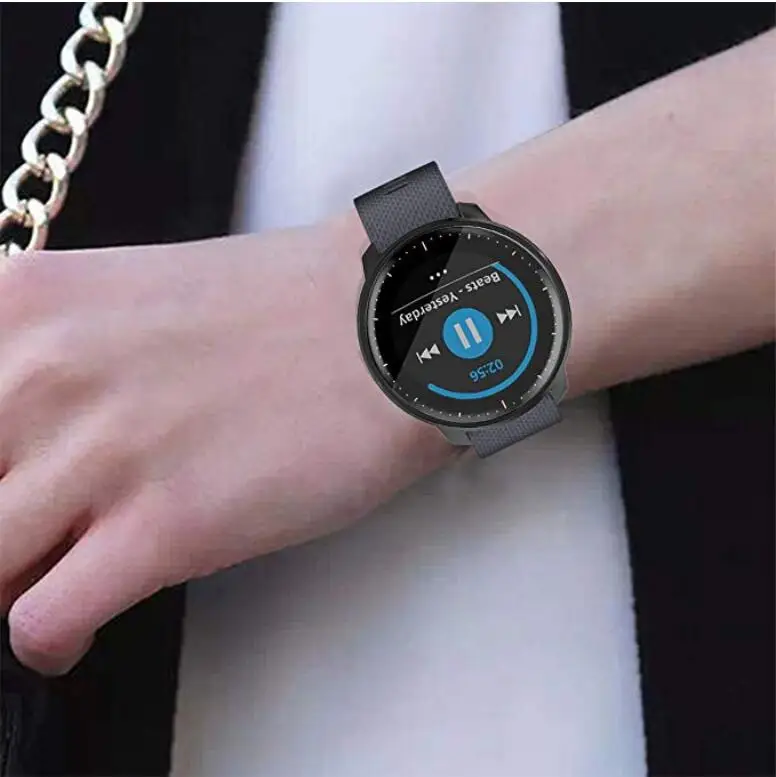 Защитный чехол для Garmin Vivoactive 3 Music Smart Watch из мягкого ТПУ, Ультратонкий Прозрачный чехол, аксессуары для ремешка
