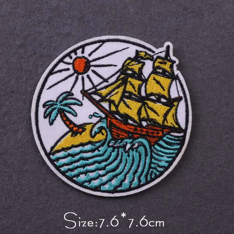 DIY Adventure Badges Surfing Camping Patch Iron On Patches On