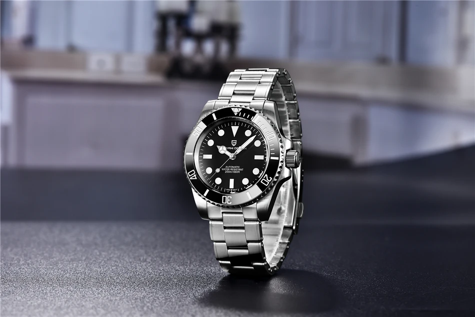 PAGANI DESIGN New 40mm Diving Wristwatch Retro Luxury Sapphire  NH35 Men's Automatic Mechanical Watches 200M Waterproof Luminous
