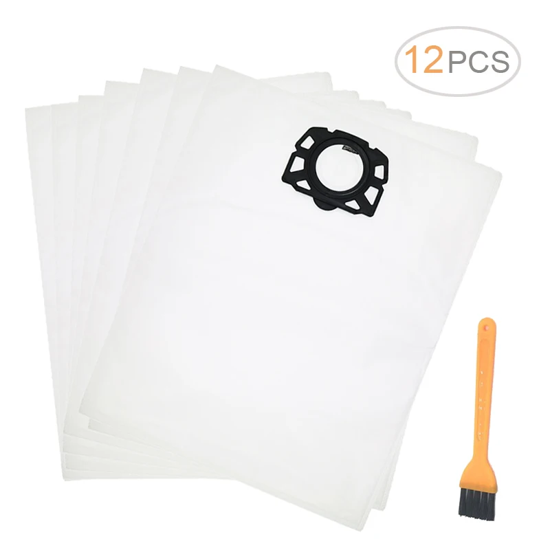 

12PCS Replacement for Karcher2.863-006.0 Parts of Vacuum Karcher Filter Bags, WD4, WD5, WD5/P Wet & Dry Vacuums MV4,MV5,MV6