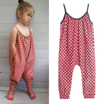 

Maggie's Walker Baby Girl Tanks Trousers Summer Fashion Female Baby Sling Strapless Leotard Children Clothes Girls Home Tanks