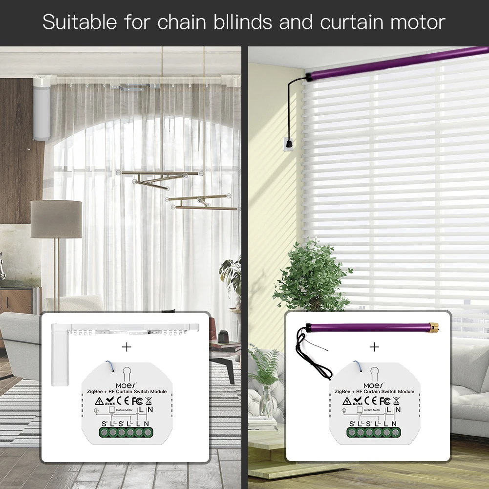 de Rolo Motorizado, Motor de Persianas, 2MQTT,