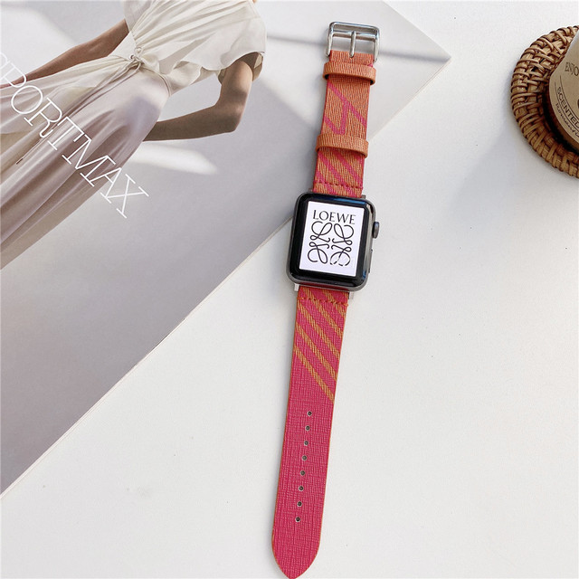 Apple Watch Jumping Single Tour Strap Original 44mm 40mm 42mm 38mm Nylon Watchbands iWatch Series 6 SE 5 4 3 2 1 Accessories