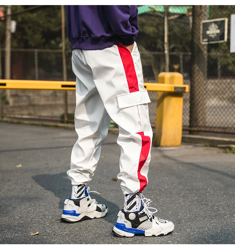 Harajuku спортивные штаны для бега, Pantalon Hombre Treetwear, хип-хоп брюки карго для мужчин, s брюки, модные черные мужские брюки с карманами