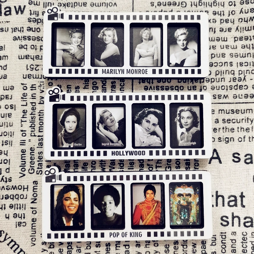 World famous movie star nostalgic fridge magnet souvenir MDF layers Wooden Magnets Decoration Fridge magnets | Дом и сад