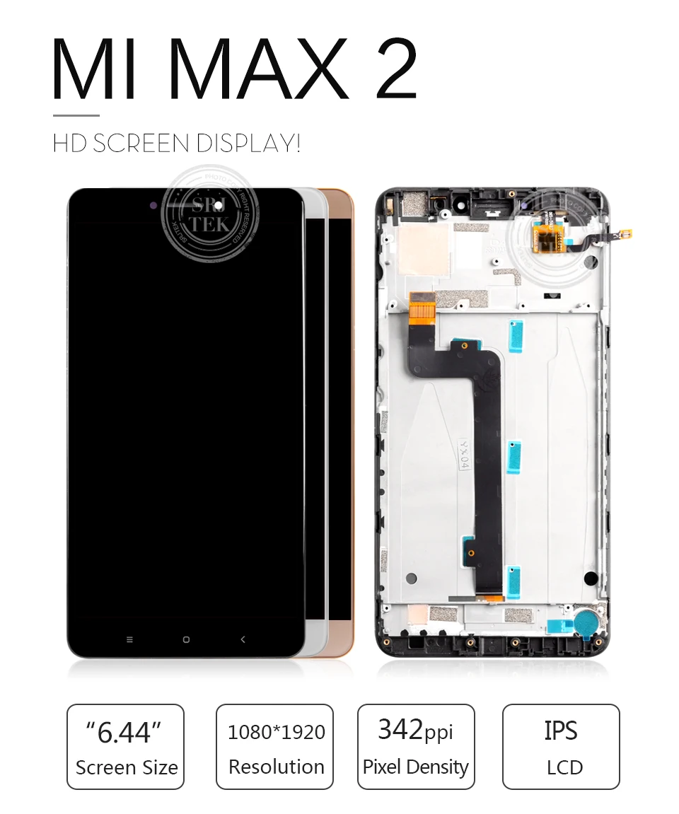 6,4" ЖК-дисплей для Xiaomi Mi MAX 2 Сенсорный экран для Max2 Mi Max 2 ЖК-дисплей дигитайзер с рамкой запасные части