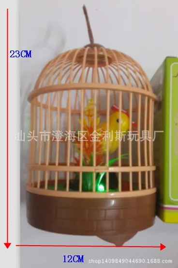 

CHILDREN'S Toy Electric Bird Sensing Voice Birdcage Bird Will Call Will Move like a Real Bird Singing Parrot Toys