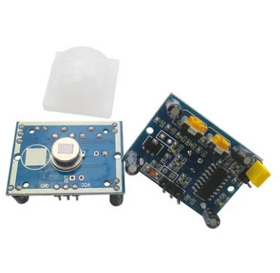 

HC-SR501 Human Infrared Induction Module Pyroelectric Infrared Sensor Import Probe Blue Boards New Style