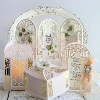 

Panalisacraft Arched Gate Door Metal Cutting Dies Craft Dies Scrapbooking Card Making Album Embossing Stencil Die Cut Decoration