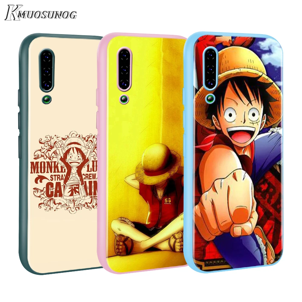 

One Piece Monkey D Luffy Baseus Candy Color Cover for Xiaomi Mi NOTE 10 9 8 Pro 9T SE A1 A2 A3 CC9 SE Lite F1 Phone Case