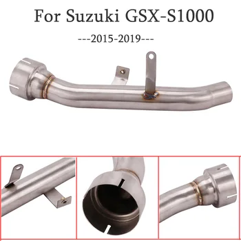 

For Suzuki gsx-s1000 2015-2019 Exhaust Middle Link Pipe Motorcycle Exhaust Muffler Connect Middle Tube