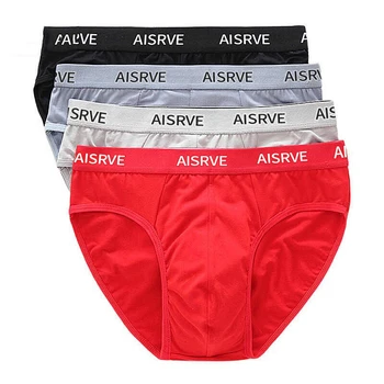 

2/3/4pcs Fashion Cotton Men's Briefs Plus Size Sexy Middle Waist Men Underwear Panties 4XL 5XL Men's Breathable Solid Panties