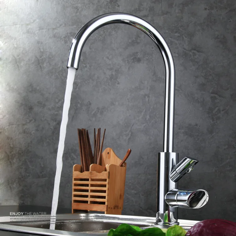 

Benefit Margin Full Copper Kitchen Dish Basin Hot And Cold Directly Drinking Water + Cold Wash Function Water Tap Kitchen Faucet
